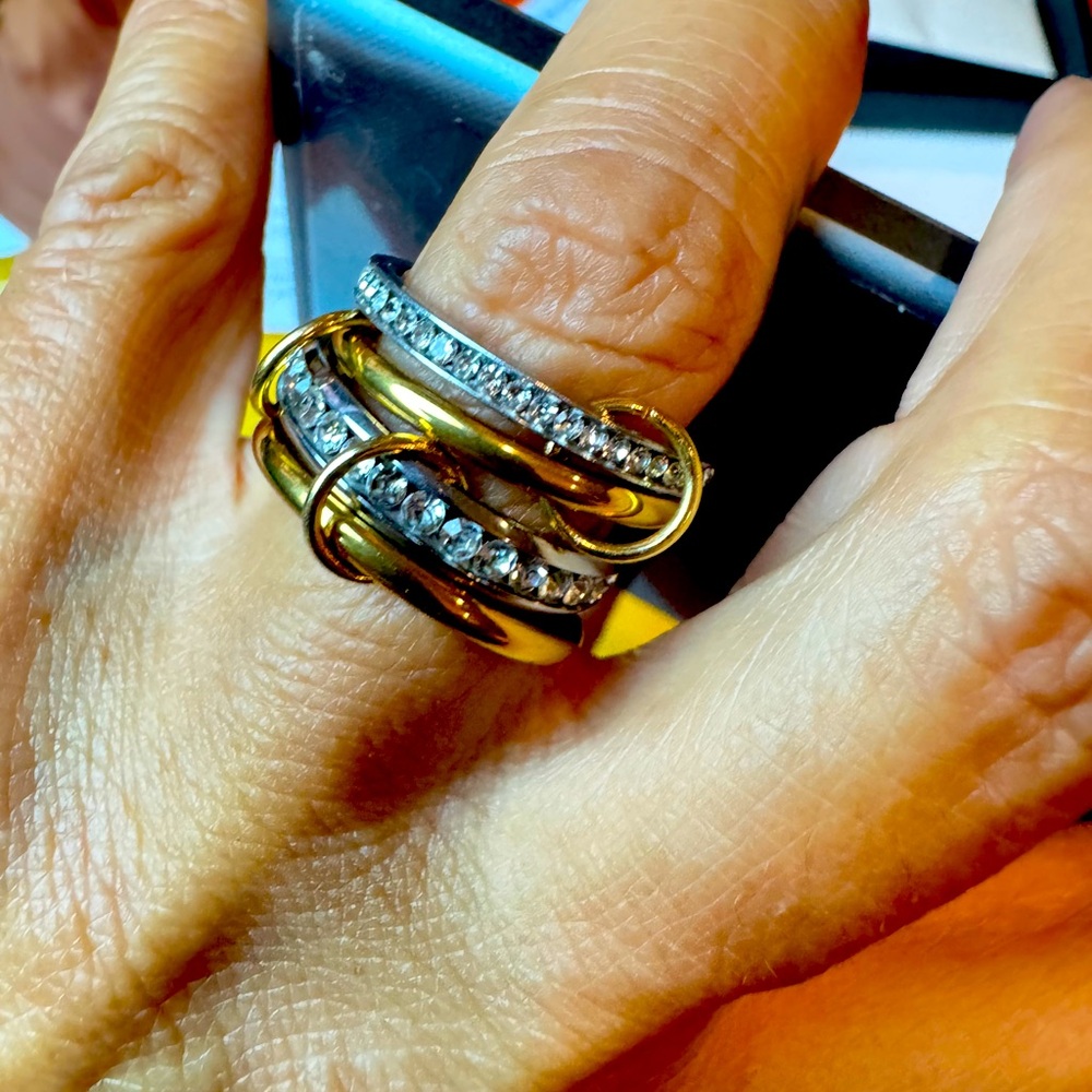 Gold And Silver Ring Stack - image 7